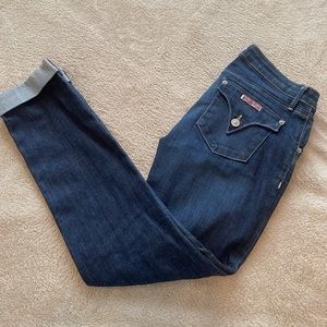 Hudson bacara crop straight cuffed jean's